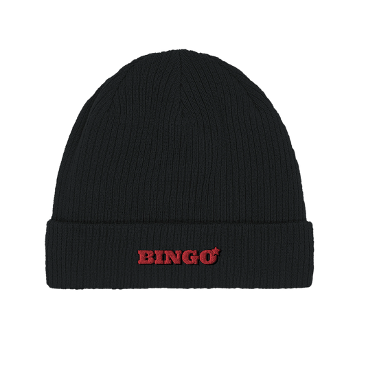 Classic Bingo Black Beanie