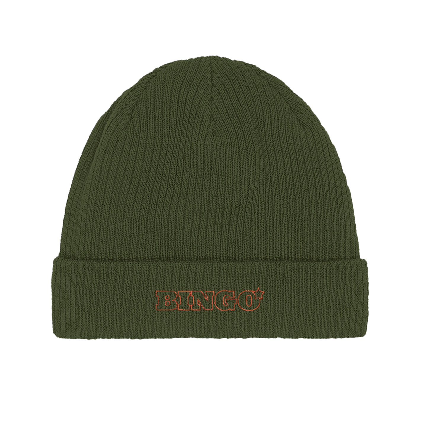 Outlined Bingo Olive Beanie